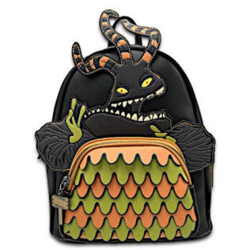 Loungefly Nightmare Before Christmas Harlequin Demon Mini Backpack GITD Bag NWT